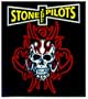 Stone Temple Pilots - Red Tribal Skull Logo on Black - Sticker / Decal