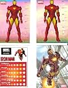 Marvel Heroes Collectible Sticker Lot of 4 Iron Man