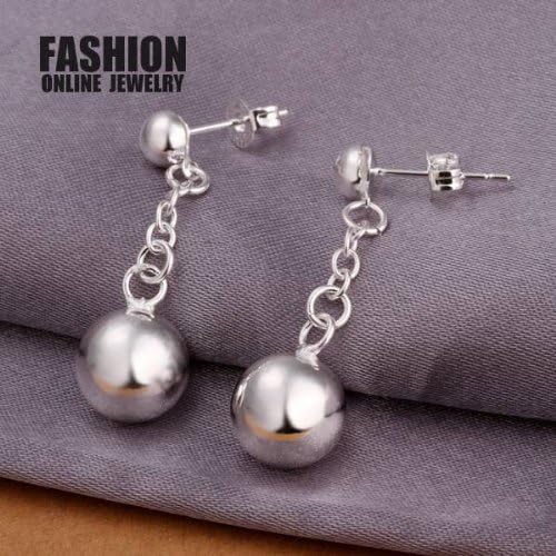 Poppular earring 2013 New Fashion Ball Earrings in 925 Silver By Mary J