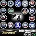 Xprite 5w 4th Generation 2x LED Car Door Laser Projector Ghost Shadow Step Light Logo for Mustang
