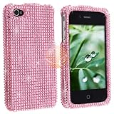 iPhone 4 Full Diamond Case - Light Pink Diamante (AT&T and Verizon)