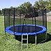 Best Choice Products® 12′ Round Trampoline Set 4 Legs W Frame Blue Safety Pad Netting & Ladder