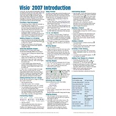 Microsoft Visio 2007 Introduction Quick Reference Guide (Cheat Sheet of Instructions, Tips & Shortcuts - Laminated) (Pamphlet)