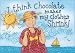 Dimensions Stamped Cross Stitch, Chocolate Shrinks My Clothes