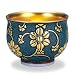 九谷焼 ぐい呑み 「金彩渦打青粒唐草文」作家 仲田錦玉 陶器,和食器,酒器: 九谷焼の盃:加賀百万石に代表されるその豪放、華麗な風格を持つ作風は他の焼き物の追従を許さないものがあります。開窯以来350年の歳月を経た現在も尚、その技は脈々と受継がれ世界的に高く評価されております。