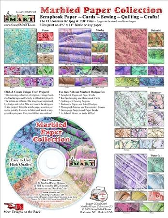ScrapSMART - Vintage Marbled Papers Collection Software - Jpeg and PDF Files (CDMPC169)