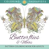 Butterflies & Moths Pattern Coloring Book For Adults
