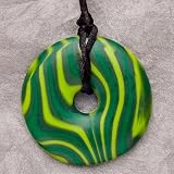 Teething Bling Pendant - Donut Shape (Malachite)