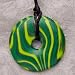 Teething Bling Pendant - Donut Shape (Malachite)