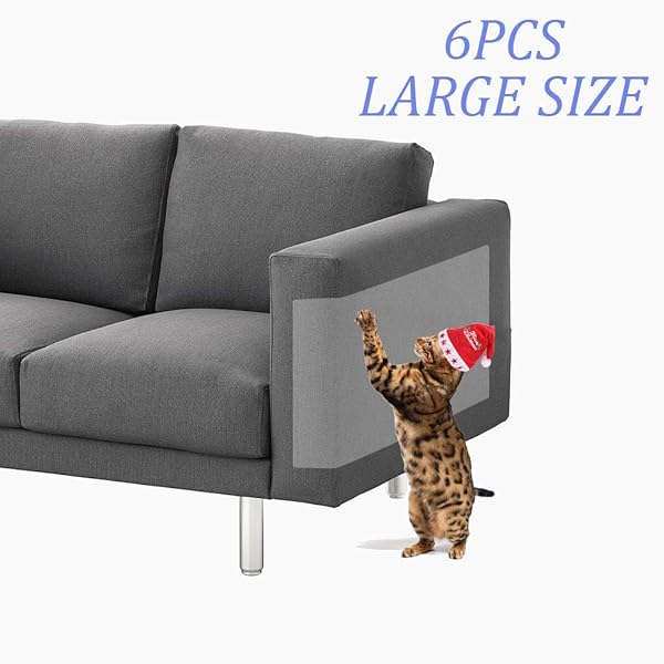 6 Pcs Furniture Protectors From Cats Stop Cat Scratching Couch