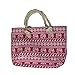 echomerx Canvas Tote Bag with Rope Handles and Zipper Closure
