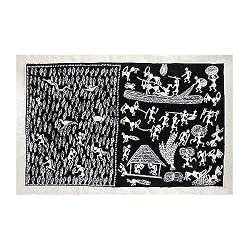 Warli Painting Tribal Art for Asian Decor (warli126)