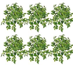 SIX 15" Mini Philo Artificial Hanging Bushes