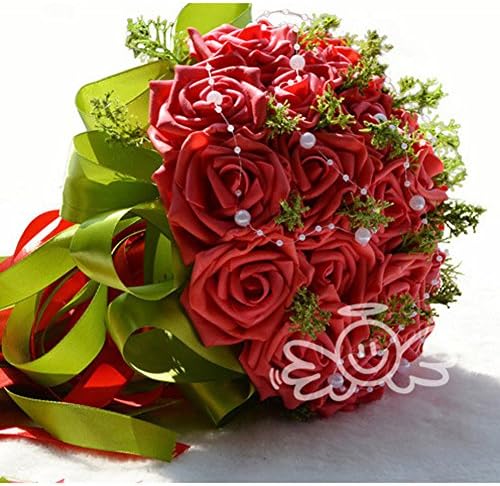 Real Touch Flower Silk Rose Bridal Bouquets Wedding Bouquet