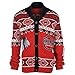 FOCO NHL Men's Yellow Oversized Long Sleeve Cardigan Sweater with Shawl Neck