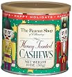 The Peanut Shop of Williamsburg Holiday Honey Toasted Cashews, 11-Ounce Nutcracker Tins (Pack of 3)