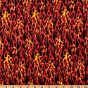 44'' Wide In Motion Flames Red Fabric By The Yard