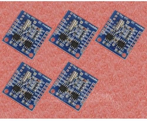 Happy fly shop 5PCS Real Time Clock RTC DS1307 I2C AT24C32 Module for arduino AVR PIC 51 ARM