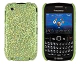 Hard Sparkles Case for BlackBerry Curve 8520 / 8530 / 9300 - Green