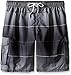 Kanu Surf Men's Big Vector Plaid Extended Size Swim Trunks, Charcoal, 2X