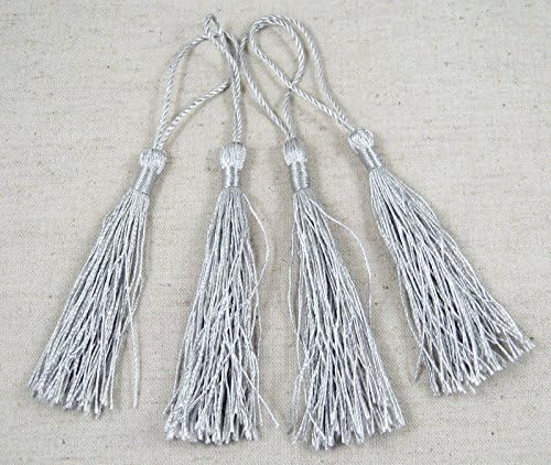 12pcs 12cm Silver Color Polyester Charm Tassel