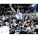1986 NY Giants Team Signed Bill Parcells Carry Off Field 16x20 Photograph
