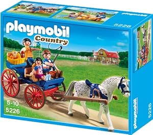Playmobil - 5226 - Jeu de Construction - Calèche avec Famille
