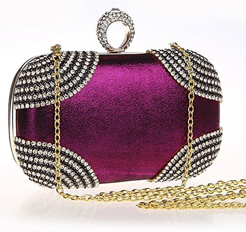 Only You Fashion Diamond Ring Bag / Evening Bag / Handbag / Senior Party Bag / Exquisite Cosmetic / Exquisite Handbags -03529-90 (purple)