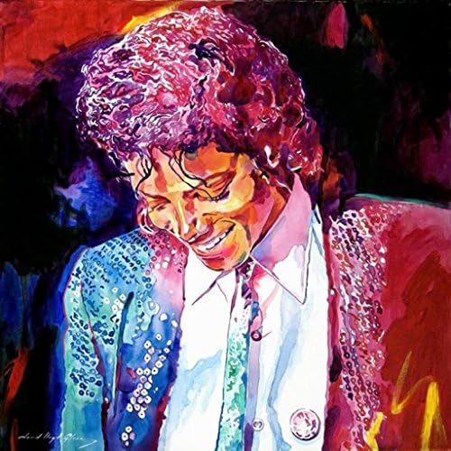 Canvas Giclee Print Idol Forever Michael Jackson Painting, Modern Home Decoration Wall Art,Stretches and Framed, Ready to Hang,12*16inch