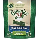 GREENIES Hip and Joint Care Canine Dental Chews - TEENIE Treats Size - Mini TREAT-PAK Package (6 oz.) - 22 Count