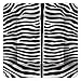 Ceramic Square 6" Appetizer Plate, Zebra