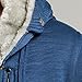 Unko Men's Casual Faux Fur Hoodies Outwear Sweatshirt M Blue