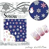 デザインネイルシール20%OFF 【KRH-06】 クリスマス・冬★スノーマンパステルA 雪だるま