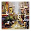 Handpainted 2nd Street - 32 x 32"