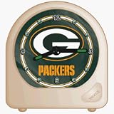 GREEN BAY PACKERS Team Logo ALARM CLOCK with Snooze Option (2 .75" Wide x 2.75 Tall)