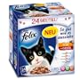 Felix So gut wie es aussieht Doppelt lecker Fleisch Mix 24x100g Katzenfutter von Purina
