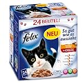 Felix So gut wie es aussieht Doppelt lecker Fleisch Mix 24x100g Katzenfutter von Purina