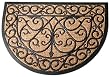 Esschert Design Rubber Doormat with Cocos - Half Round 29.5" x 17.75"