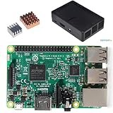 Pi3 本体&ケース&ヒートシンク セット Raspberry Pi 3 Model B+ヒートシンク銅の1つアルミの一つ+保護ケース 3in1キット (ブラックケース) Pi3 本体&ケース&ヒートシンク セット Raspberry Pi 3 Model B+ヒートシンク銅の1つアルミの一つ+保護ケース 3in1キット (ブラックケース)