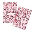 Martha Stewart Crafts Valentine's Day Large Alphabet Stickers