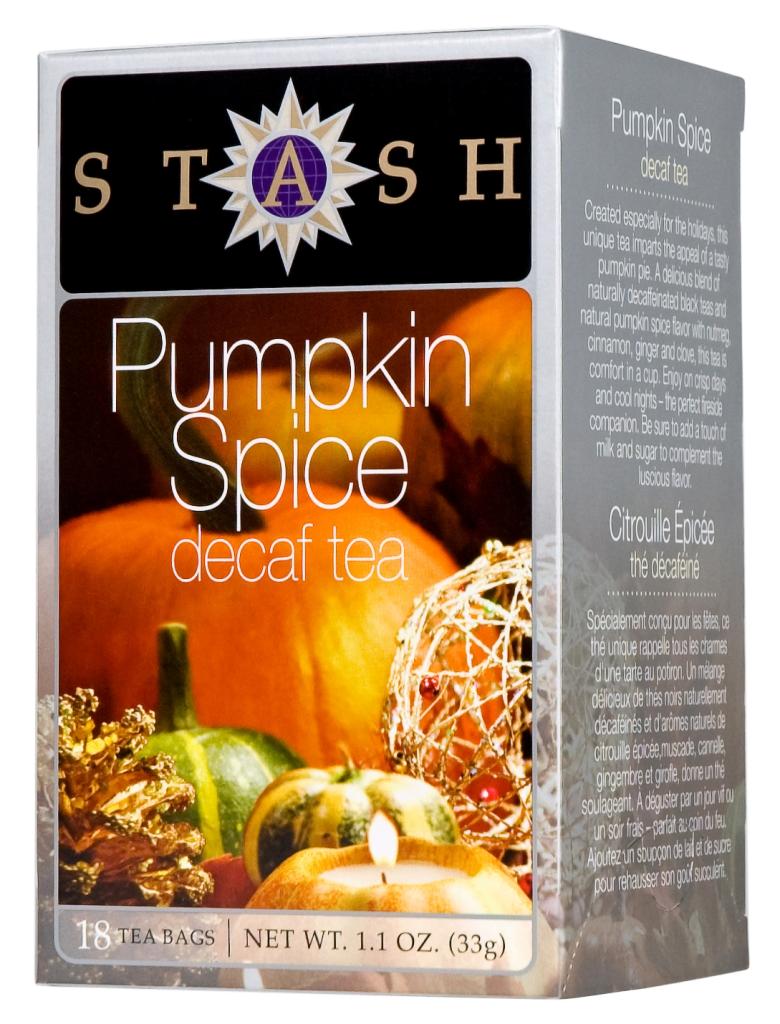 Stash Tea Decaf Pumpkin Spice Tea, 18 Count Tea Bags in