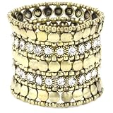 Leslie Danzis Burnished Gold And Crystal Stret