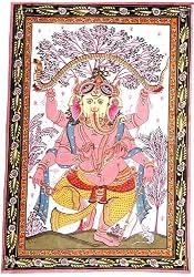 Original Art of India Home Decor Patachitra Paintings Organic Color on Paper 12 x 15 inches (npata041)