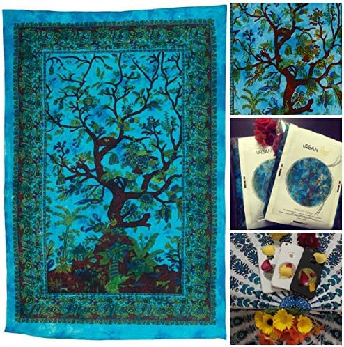 Exlusive Branded Jungle Life Tree Tapestry By UrbanKnot Hippie Bohemian Wall Hanging Wall Art