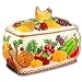 MIXED FRUIT 3-D Ceramic Bread Box VERY ELEGANT! *new!!*