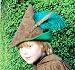 Sueded Cloth Woodsman Hat, Child Size, Made in USA, Green
