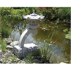Japanische Steinlaterne Granit Rankei 35 cm