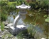 Japanische Steinlaterne Granit Rankei 35 cm