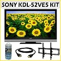 Sony Bravia&reg; KDL-52VE5 52-inch 1080P 120HZ LCD TV + Wall Mount Accessory Kit