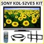 Sony Bravia� KDL-52VE5 52-inch 1080P 120HZ LCD TV + Wall Mount Accessory Kit